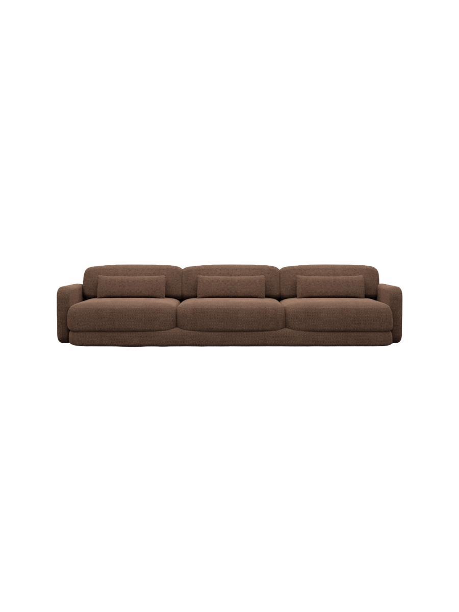 
3-Sitzer Design Sofa „Eloria“ mit Strukturstoff-Bezug - Strukturstoff Anthrazit