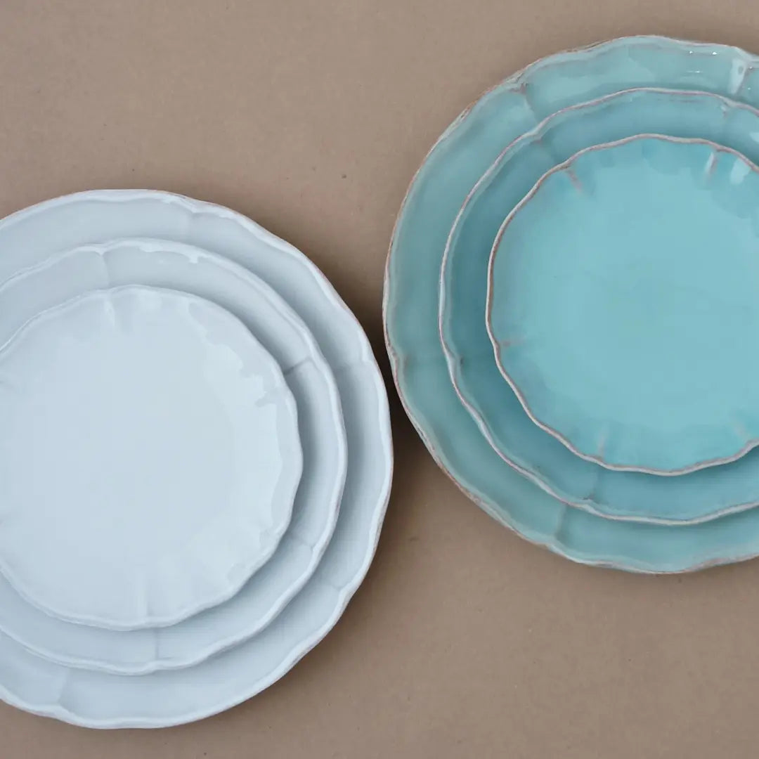 
Handmade bread plate "Alentejo" - Turquoise