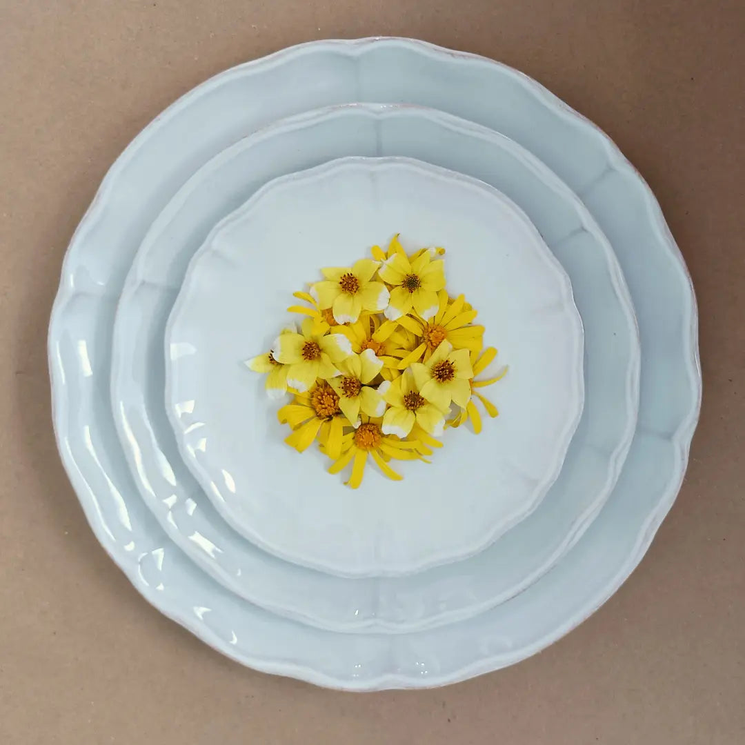 
Handmade Salad Plate "Alentejo" - White