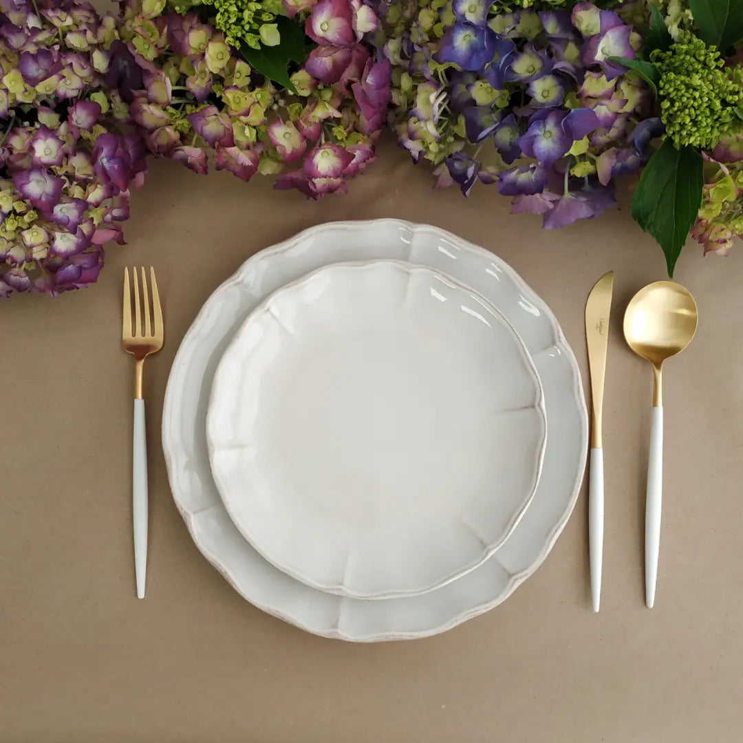 
Handcrafted Dinner Plate "Alentejo" - White