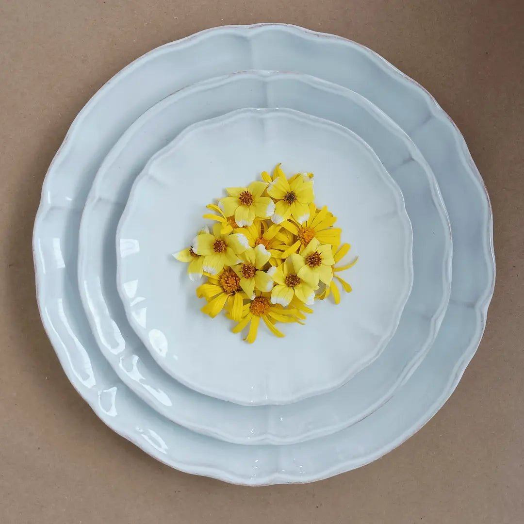 
Handmade Dinnerware Set "Alentejo White", 6 people, 36 pieces