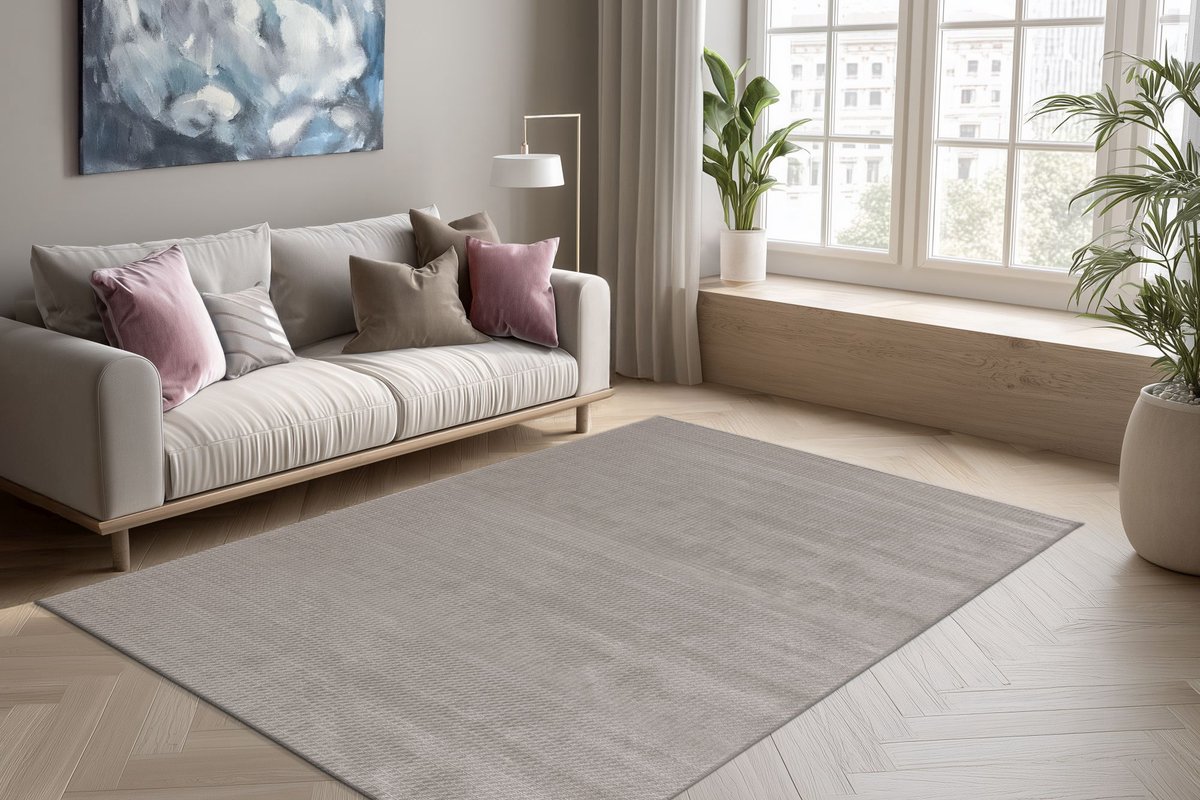 
Hochwertiger Designer Teppich „Tropez 501“, Silver - 80 x 150 cm