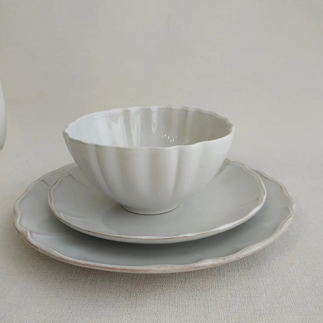 
Handmade Soup & Cereal Bowl "Alentejo" - White