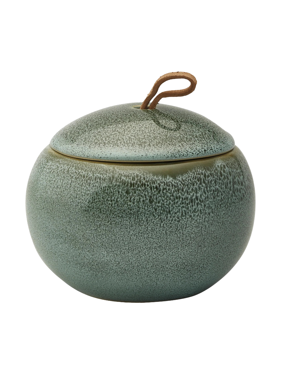 
Handmade Designer Storage Jar "Ugo" made of Ceramic, Forest