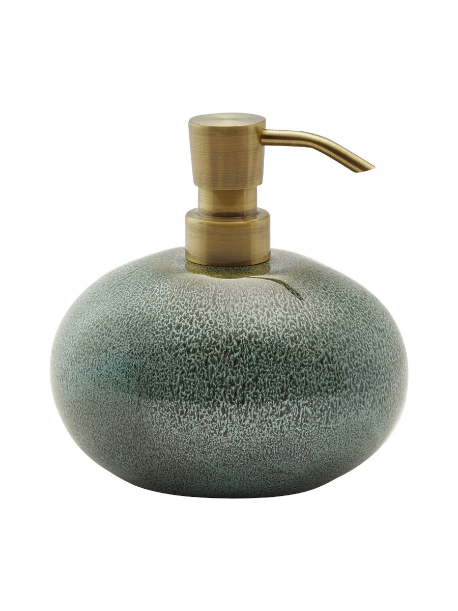 
Distributeur de savon design fait main "Ugo" 500 ml en céramique, Forest