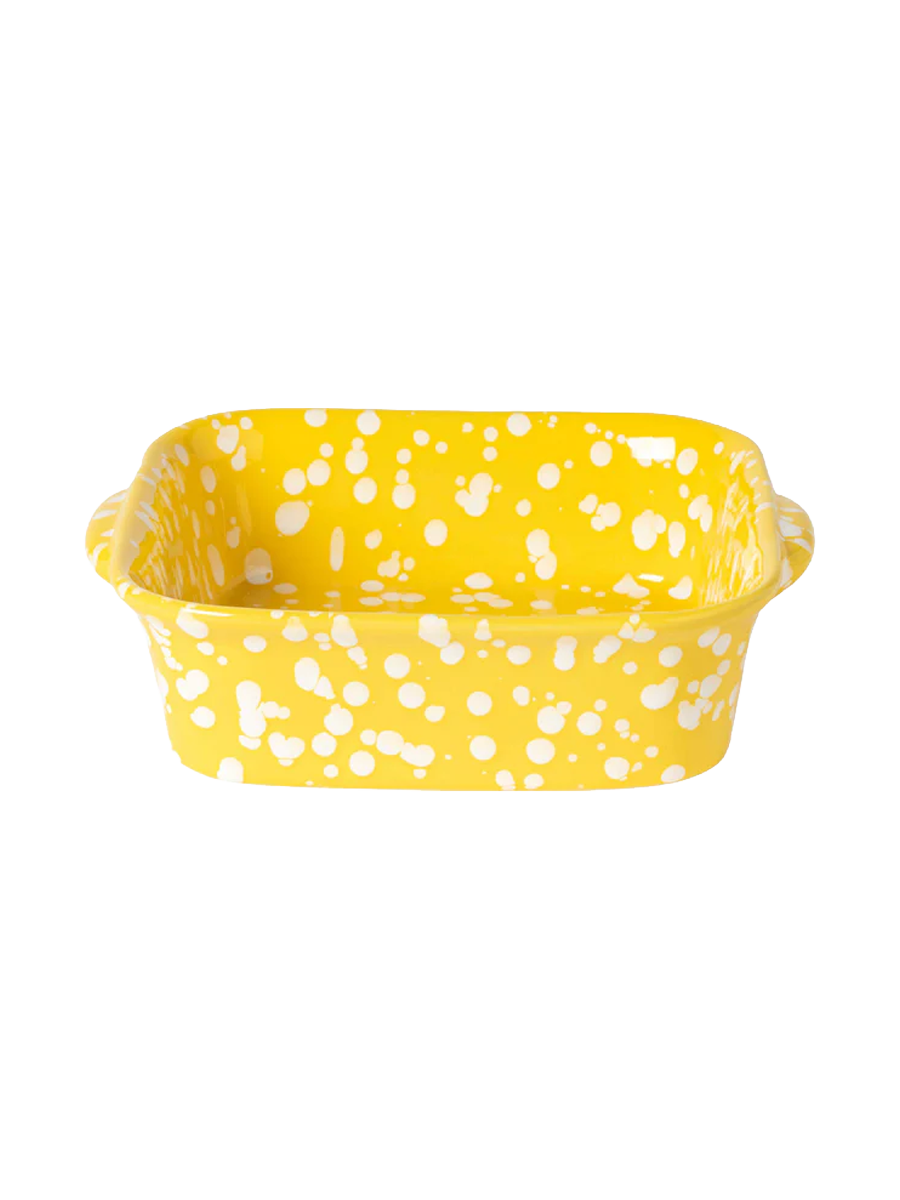 
Handmade Square Baking Dish "Rafaela" - Chamomile