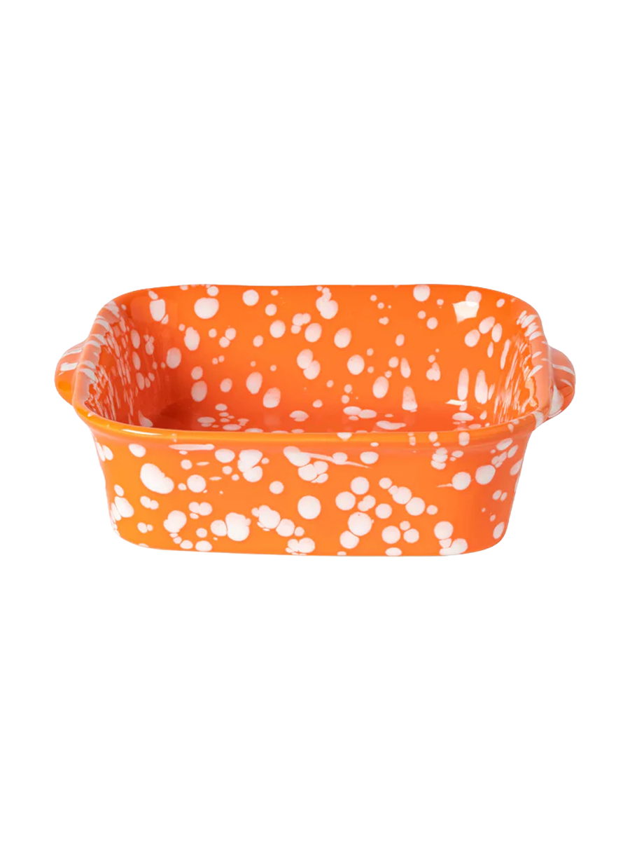 
Handmade Square Baking Dish "Rafaela" - Tangerine