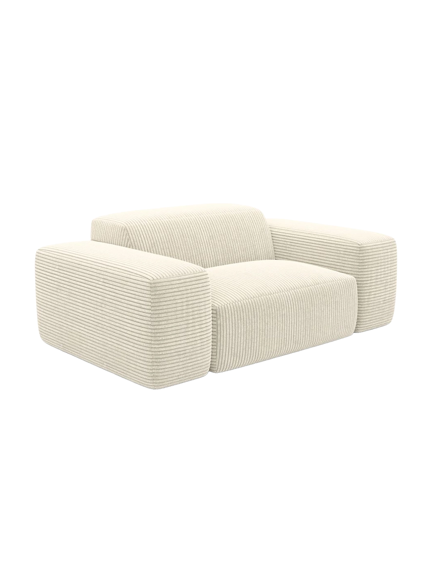 
Poltrona lounge di design „Alviera“ con funzione relax, velluto a coste - Cordsamt Blu scuro