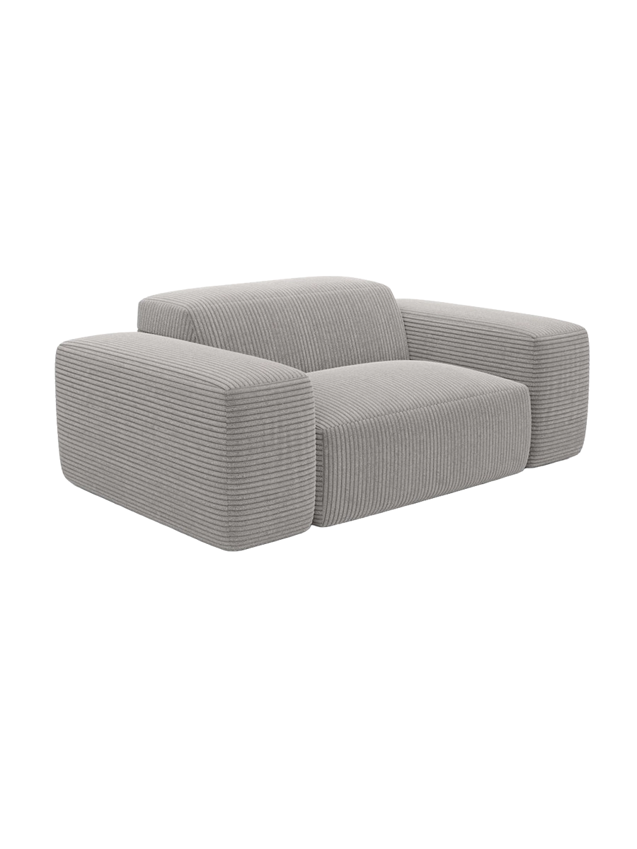 
Poltrona lounge di design „Alviera“ con funzione relax, velluto a coste - Cordsamt Blu scuro