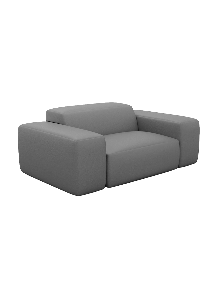 
Poltrona di design „Alviera“ in vera pelle con funzione relax - Vera pelle Beige