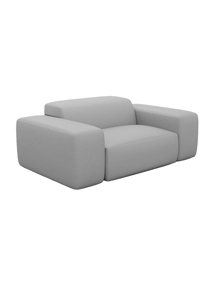 
Poltrona di design „Alviera“ in vera pelle con funzione relax - Vera pelle Beige