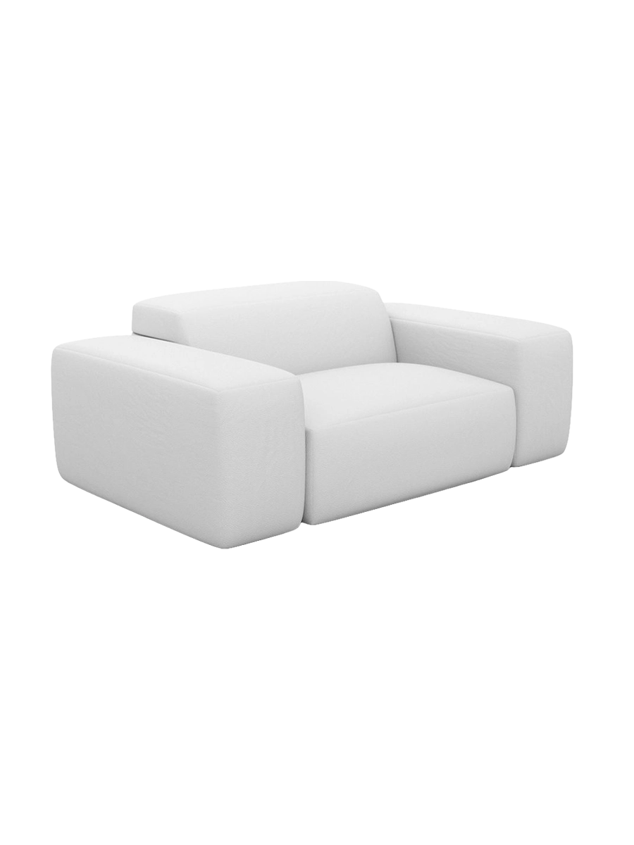 
Poltrona di design „Alviera“ in vera pelle con funzione relax - Vera pelle Beige