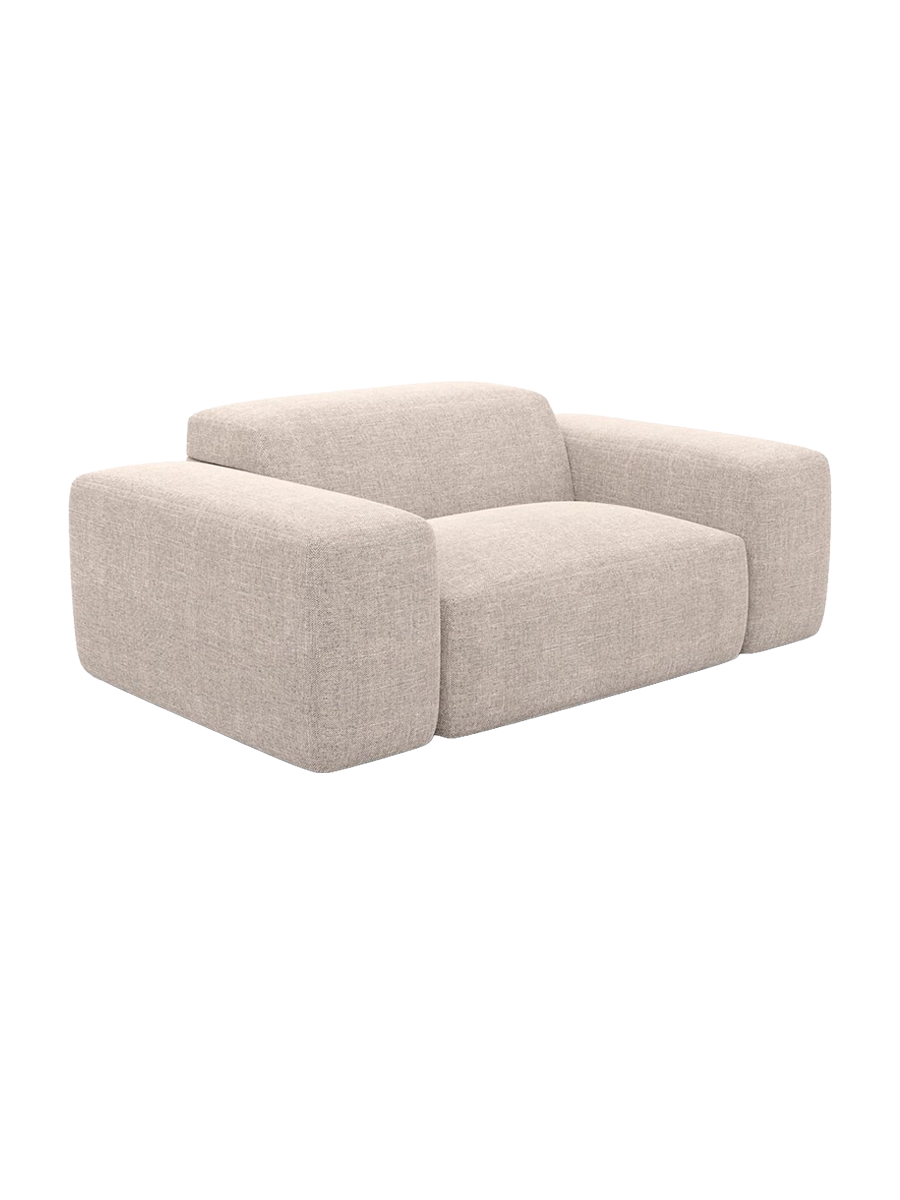 
Poltrona lounge di design „Alviera“ con funzione relax, rivestimento in tessuto strutturato - Tessuto strutturato Antracite
