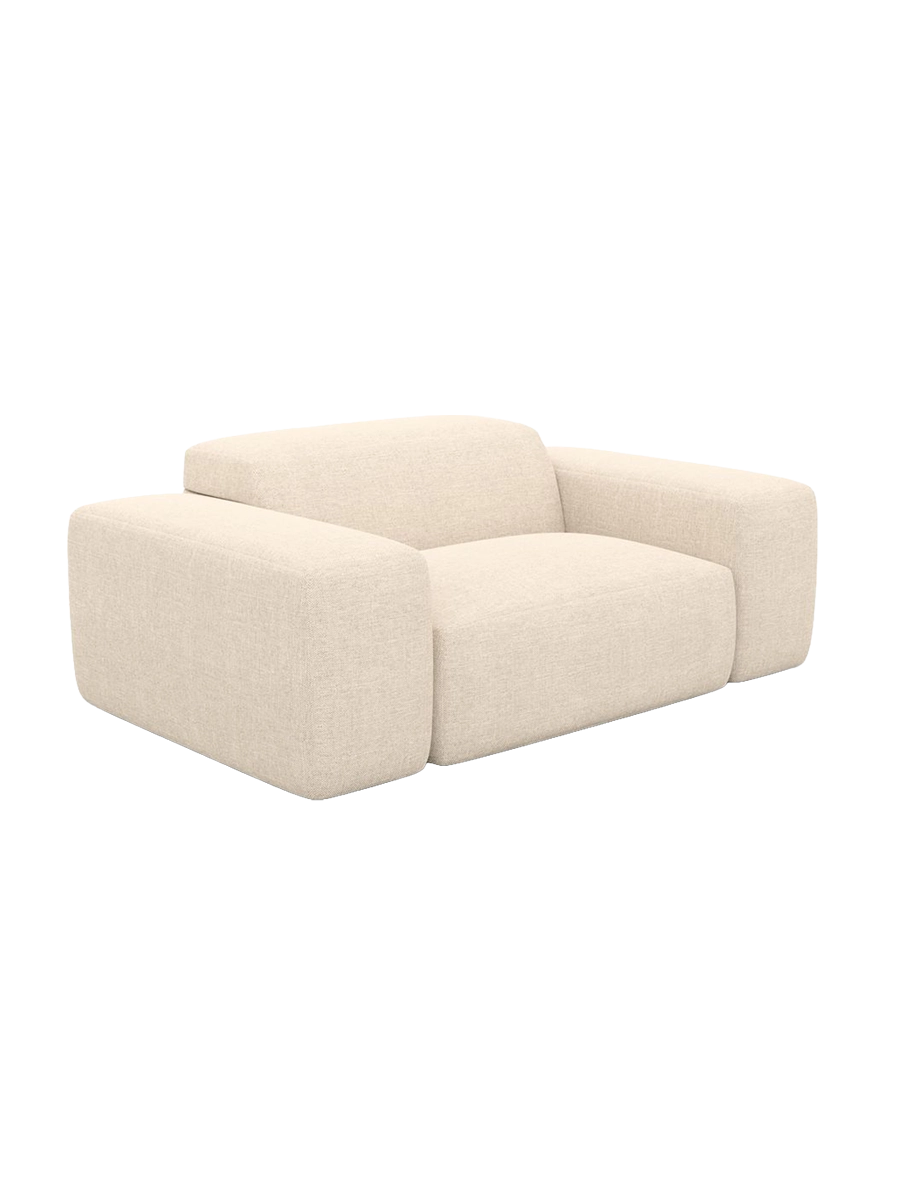 
Poltrona lounge di design „Alviera“ con funzione relax, rivestimento in tessuto strutturato - Tessuto strutturato Antracite