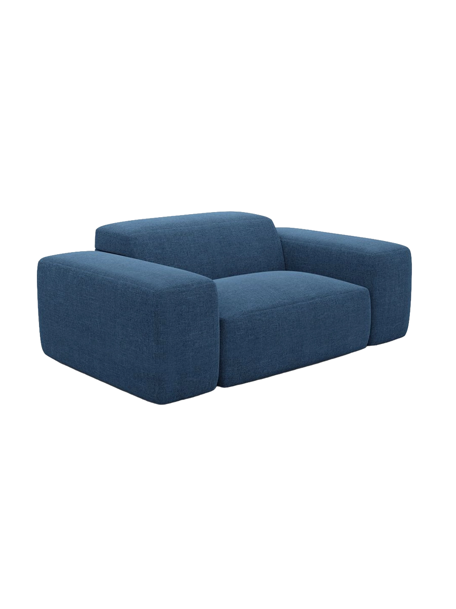 
Poltrona lounge di design „Alviera“ con funzione relax, rivestimento in tessuto strutturato - Tessuto strutturato Antracite