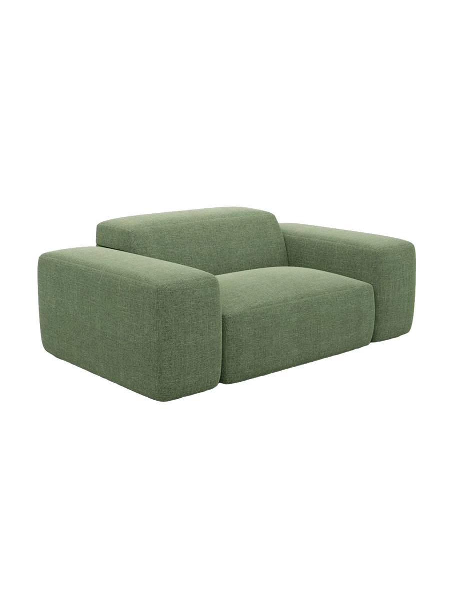 
Poltrona lounge di design „Alviera“ con funzione relax, rivestimento in tessuto strutturato - Tessuto strutturato Antracite