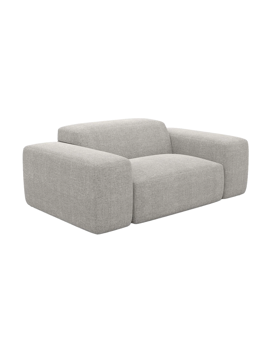 
Poltrona lounge di design „Alviera“ con funzione relax, rivestimento in tessuto strutturato - Tessuto strutturato Antracite