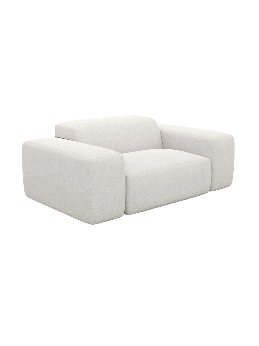
Poltrona lounge di design „Alviera“ con funzione relax, rivestimento in tessuto strutturato - Tessuto strutturato Antracite