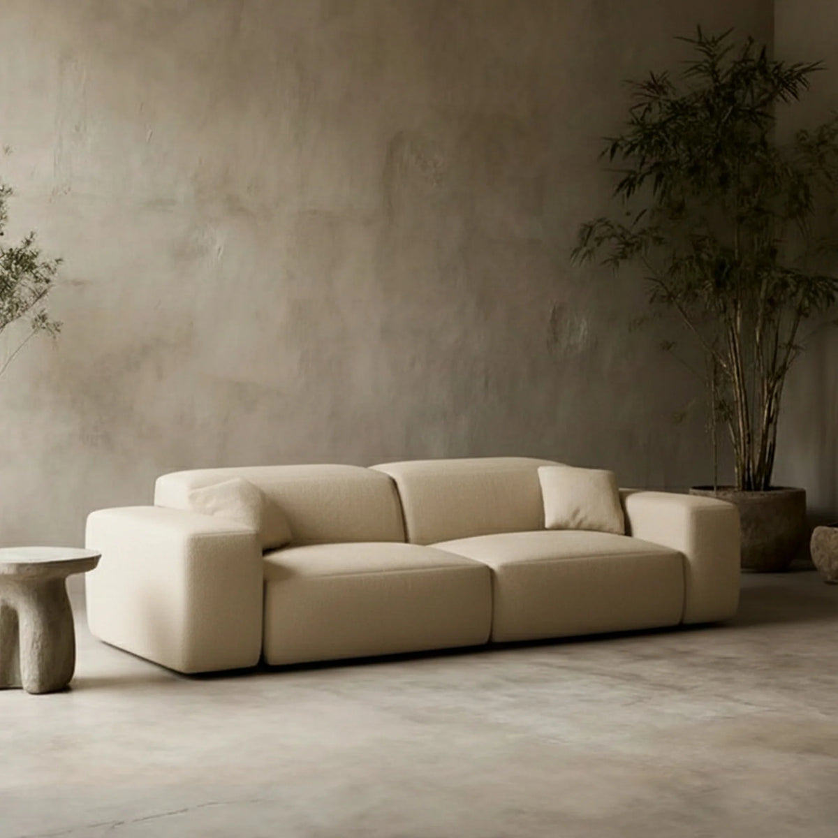 
Divano di design „Alviera“ a 2 posti in vera pelle con funzione relax - Vera pelle Beige