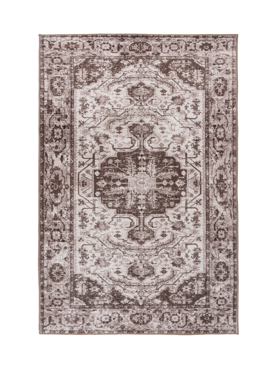 
Washable Designer Rug "Vegas 201" - Taupe - 120 x 170 cm