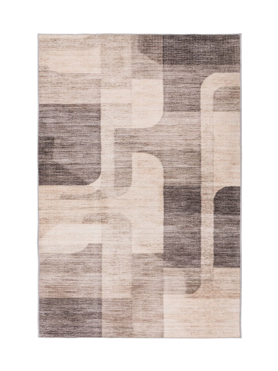 
Washable Designer Rug "Vegas 202" - Taupe - 80 x 150 cm