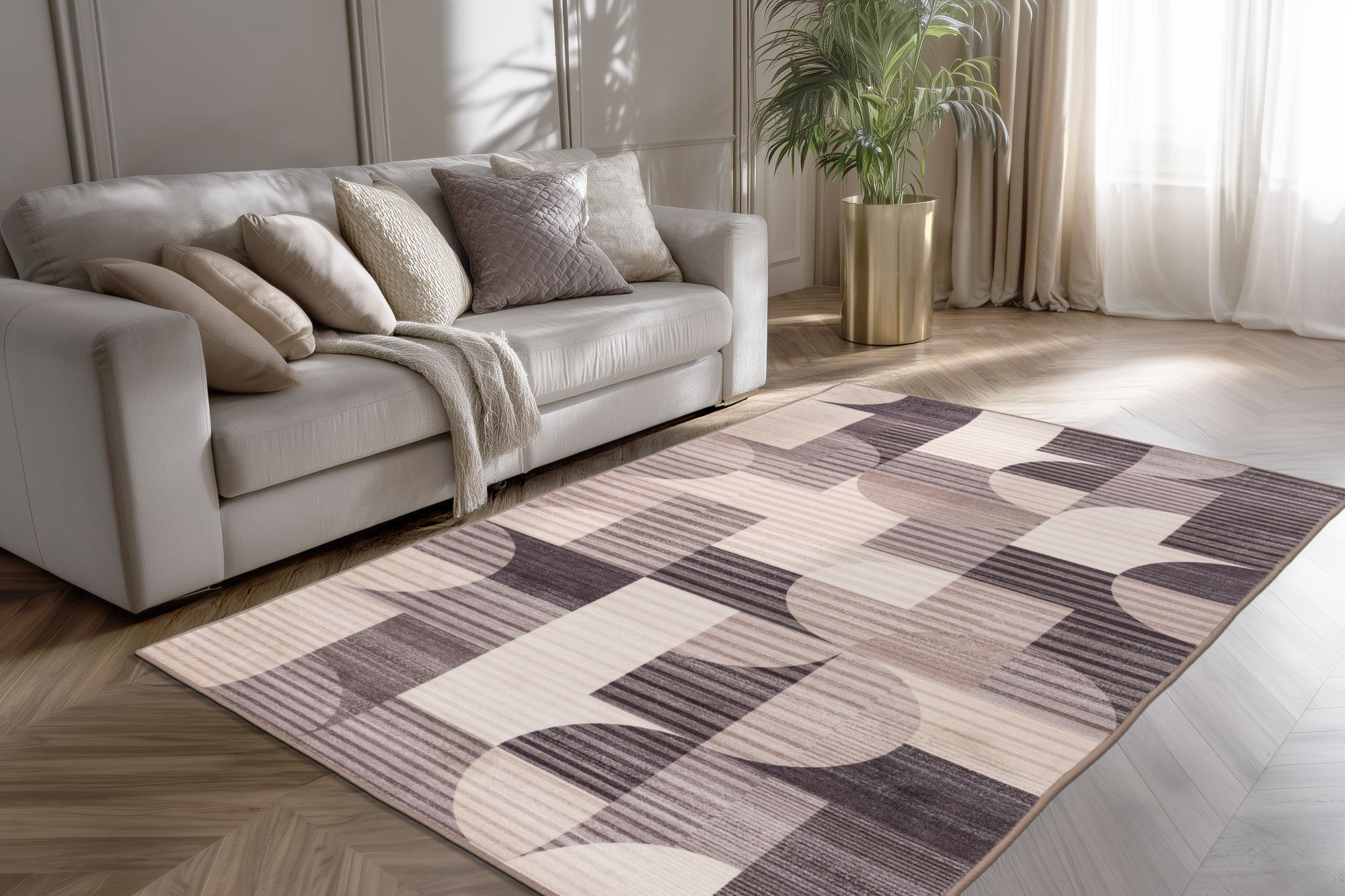 IMAGE for product variant SKU VEG-204-Taupe-80x150