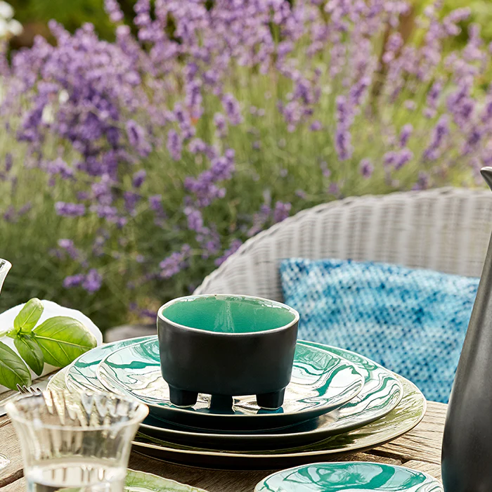 
Handcrafted Soup & Cereal Bowl "Riviera" - Azure