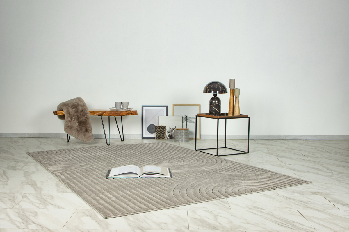 
Tapis d'intérieur/extérieur haut de gamme "Viva 401" - Silver - 120 x 170 cm