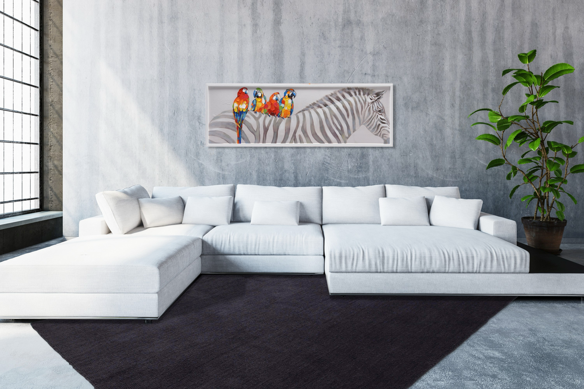 
Tapis design Velutto 400 à poils longs de haute qualité - Graphite - 80 x 150 cm