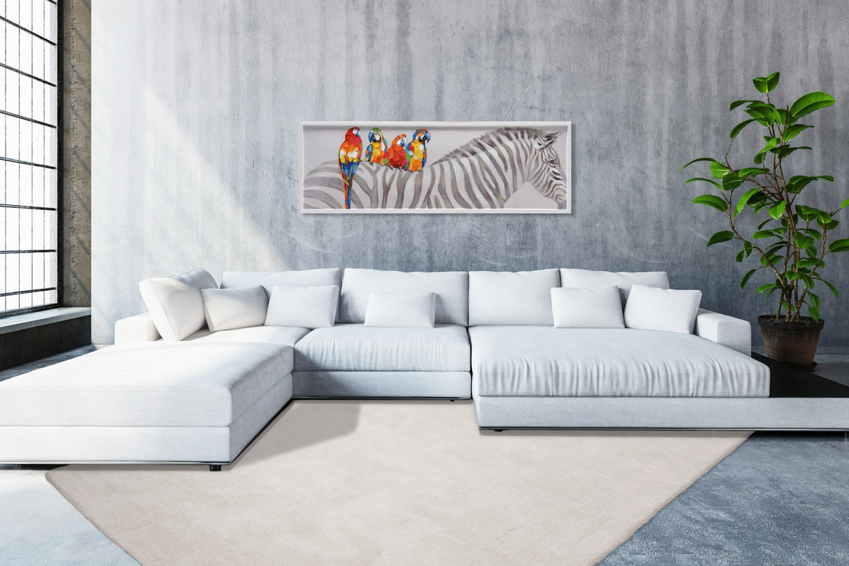 
Tapis design à poils longs de haute qualité « Velutto 400 » - Ivoire - 80 x 150 cm