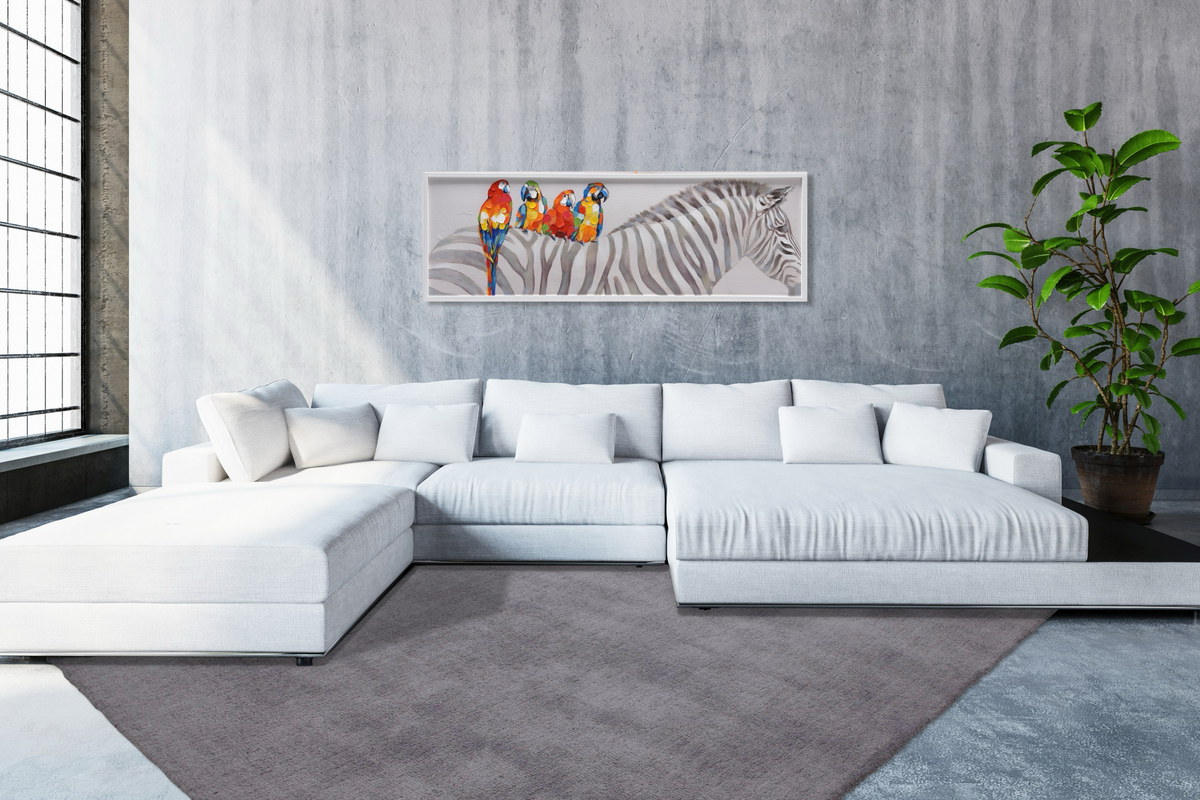 
Tapis design à poils longs de qualité supérieure « Velutto 400 » - Argent - 80 x 150 cm