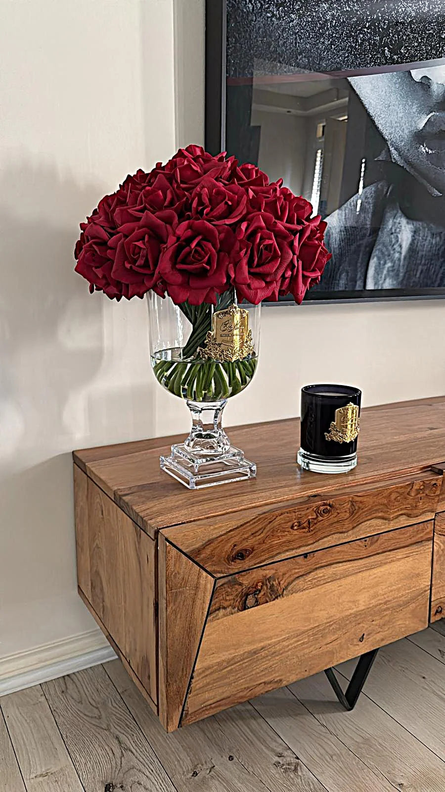 
Parfum d’ambiance de luxe « Bouquet de roses de Versailles » - Rouge et or