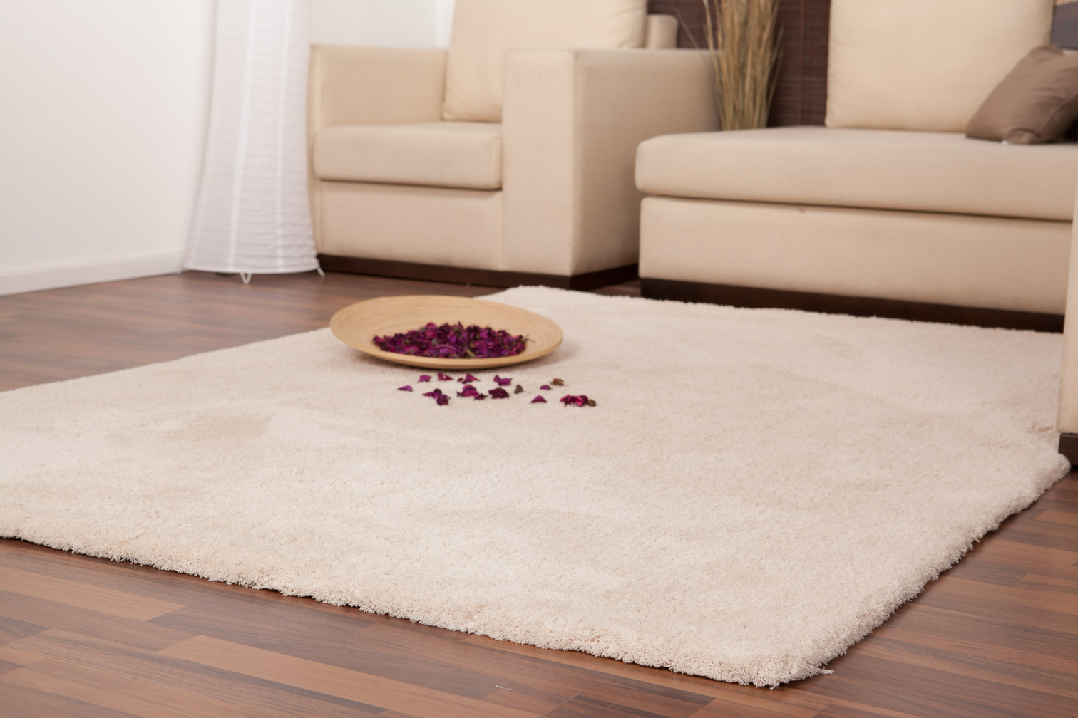 
High-Quality High-Pile Design Rug "Velvet 500" - Ivory - 80 x 150 cm