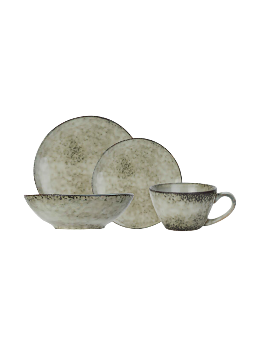 
Handmade Dinnerware Set "Verdastro III" 24 Pieces