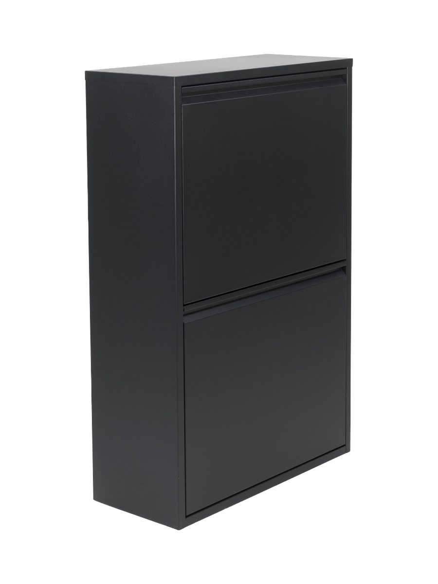 
Designer Waste Bin & Waste Separator "Gigi", Black