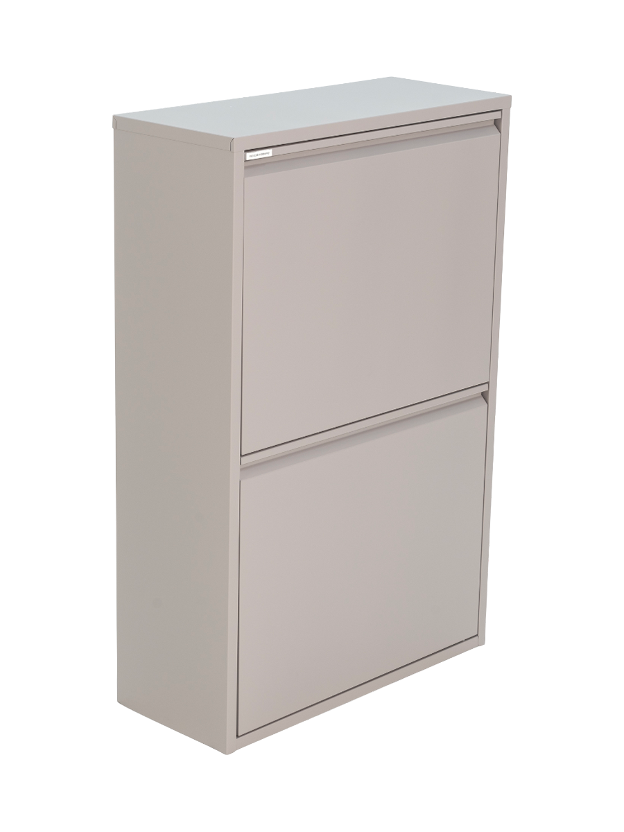 
Poubelle & tri sélectif design « Gigi », taupe soyeux