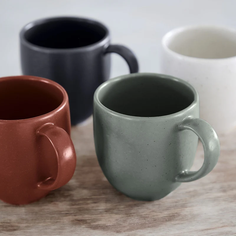 
Handmade Tea & Coffee Mug "Pacifica" - Cayenne Red