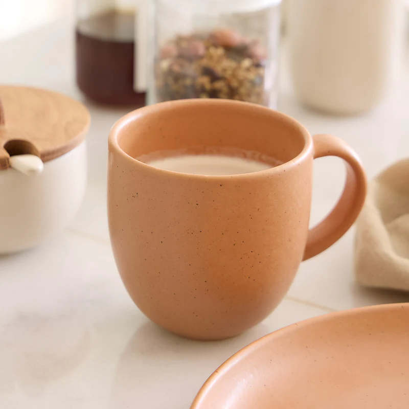 
Handmade Tea & Coffee Mug "Pacifica" - Terracotta