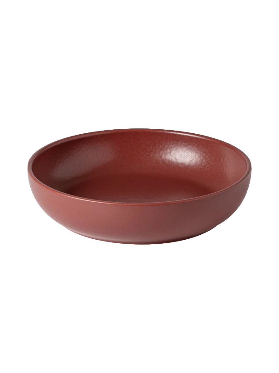 
Handmade Soup & Pasta Plates "Pacifica" - Cayenne Red