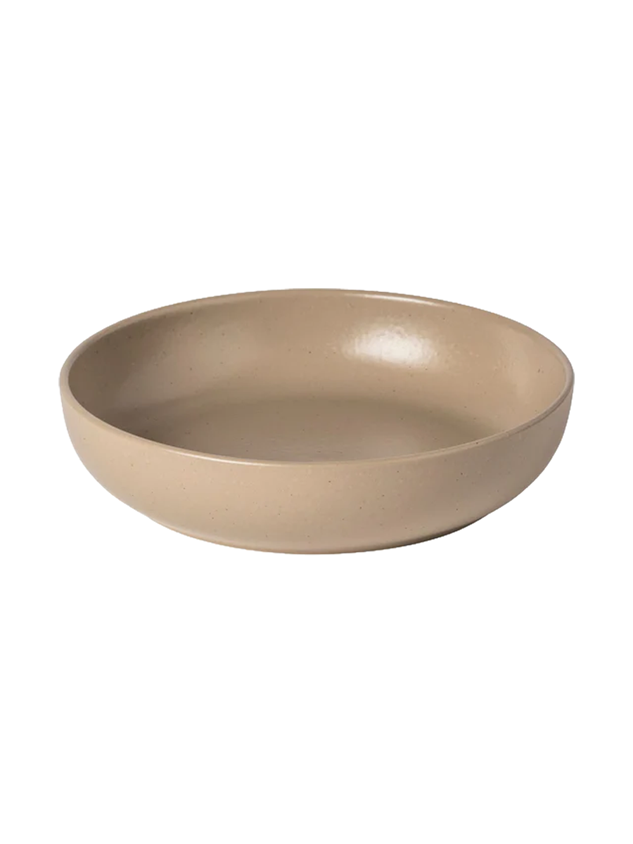 
Handmade Soup & Pasta Plates "Pacifica" - Taupe