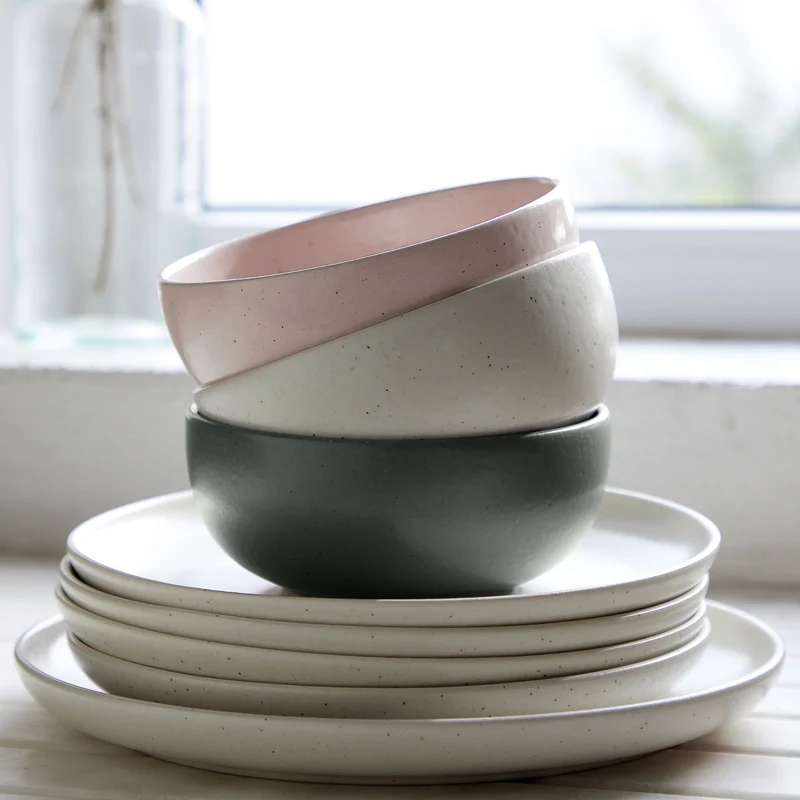 
Handmade Soup & Cereal Bowl "Pacifica" - Artichoke Green