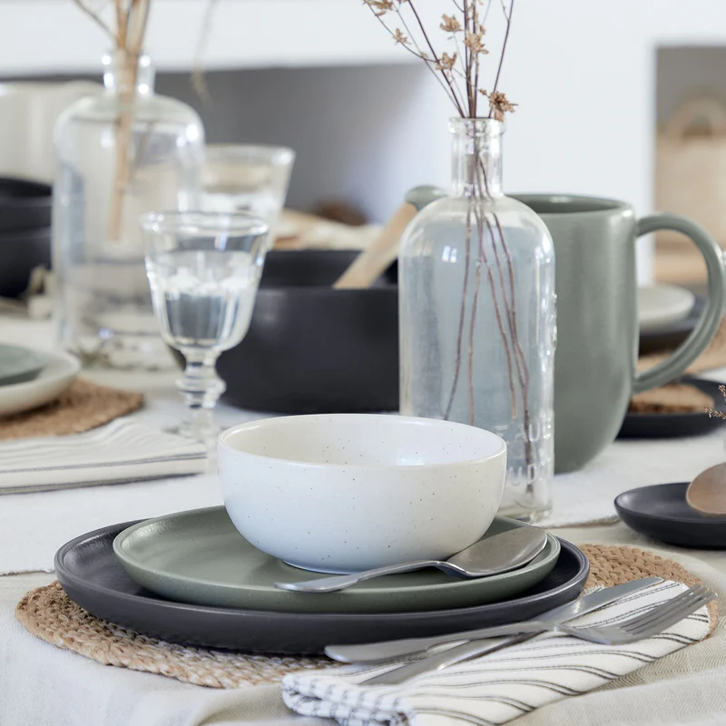 
Handmade Soup & Cereal Bowl "Pacifica" - Salt