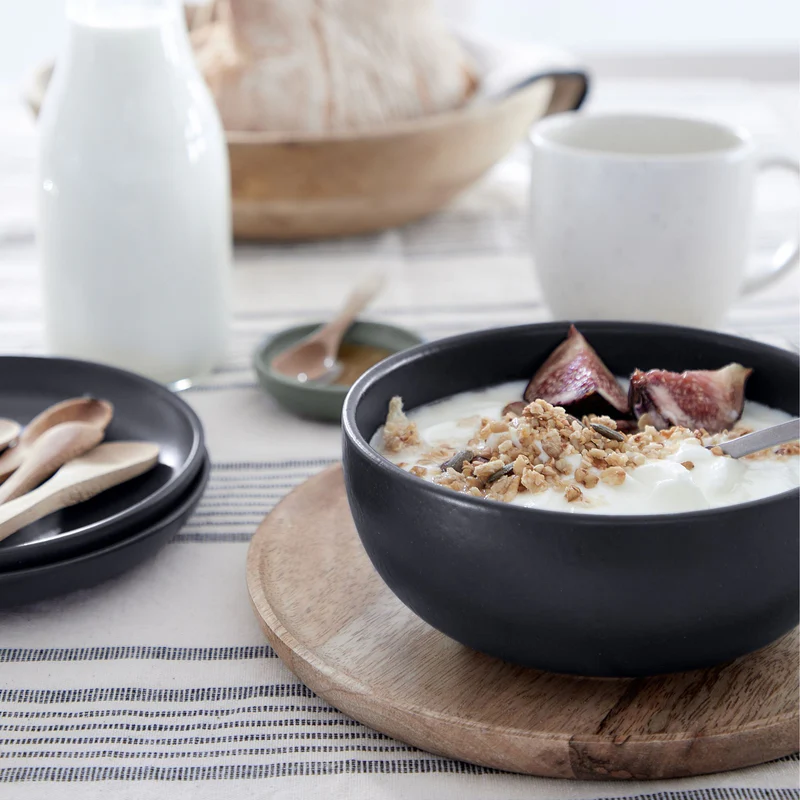 
Handmade Soup & Cereal Bowl "Pacifica" - Sead Grey