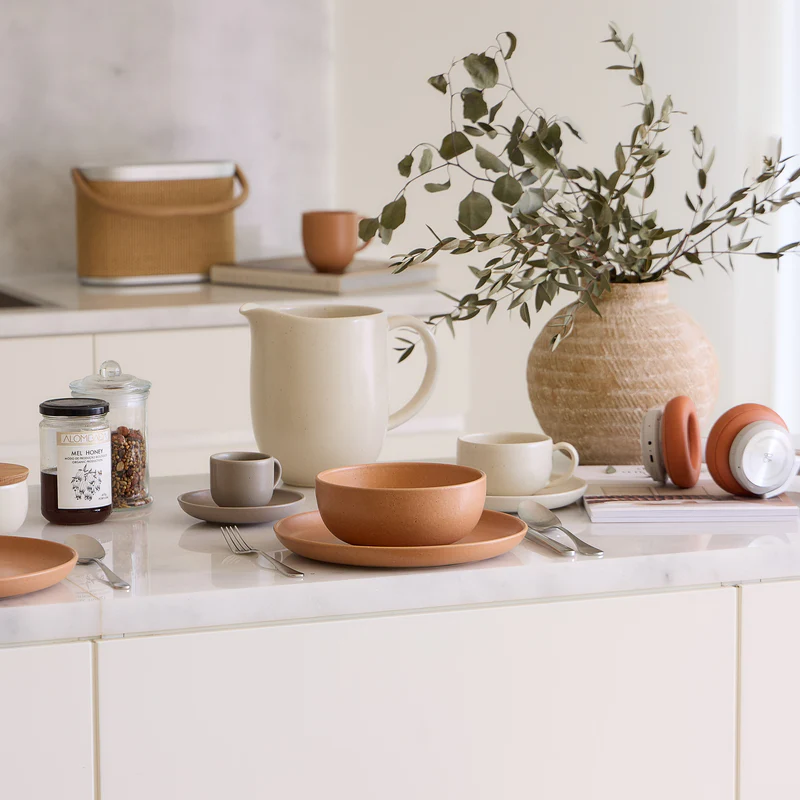 
Handmade Soup & Cereal Bowl "Pacifica" - Terracotta