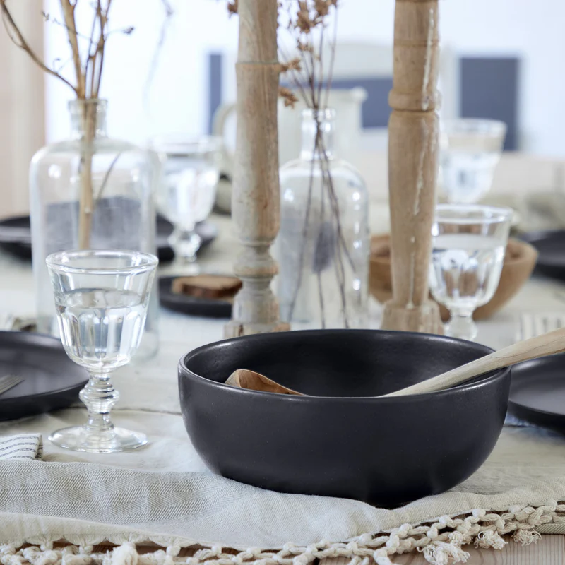 
Handmade Serving Bowl "Pacifica" - Sead Grey / Medium