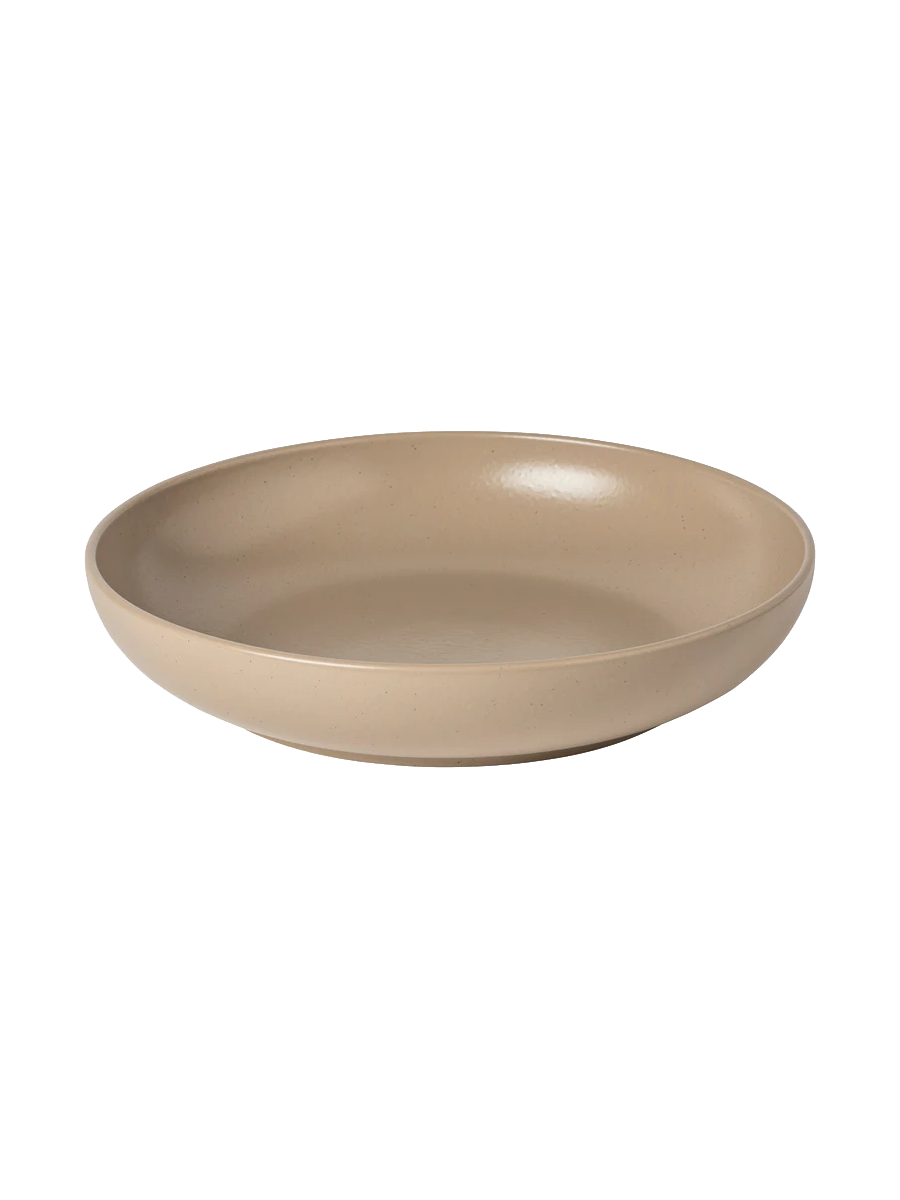 
Handmade Serving Bowl "Pacifica" - Taupe / Large