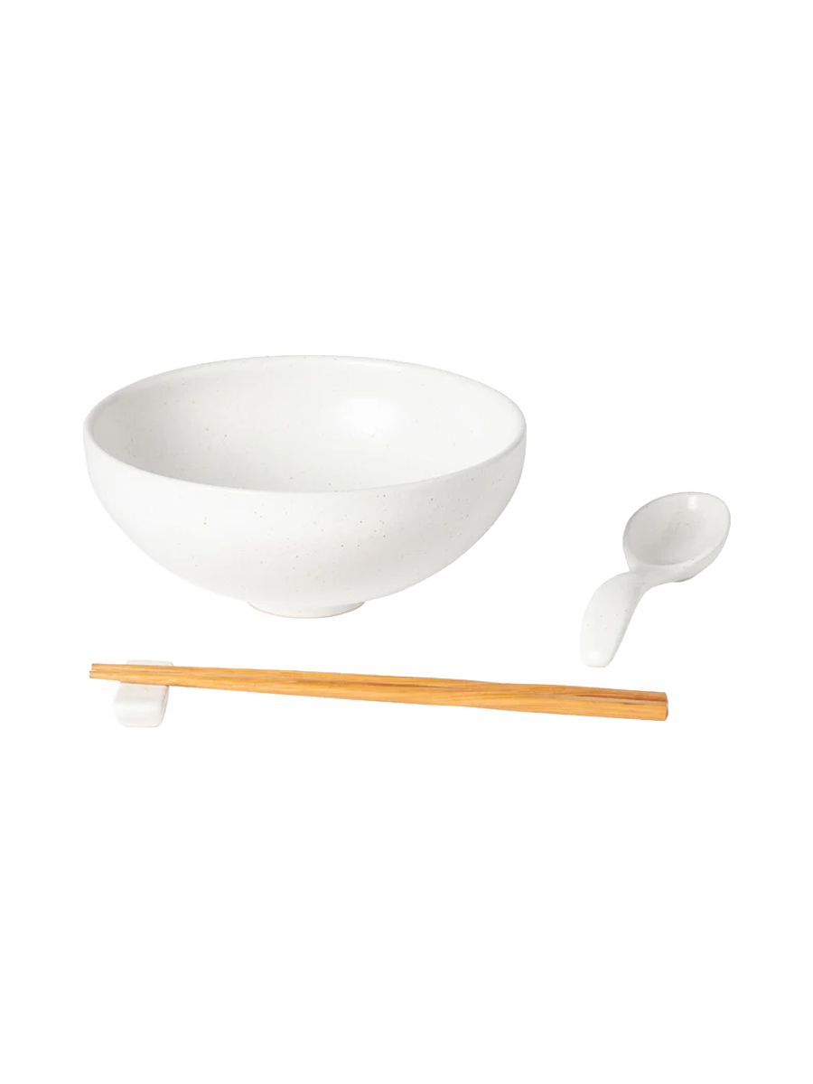 
Handmade 3-piece Ramen Set "Pacifica" - Salt
