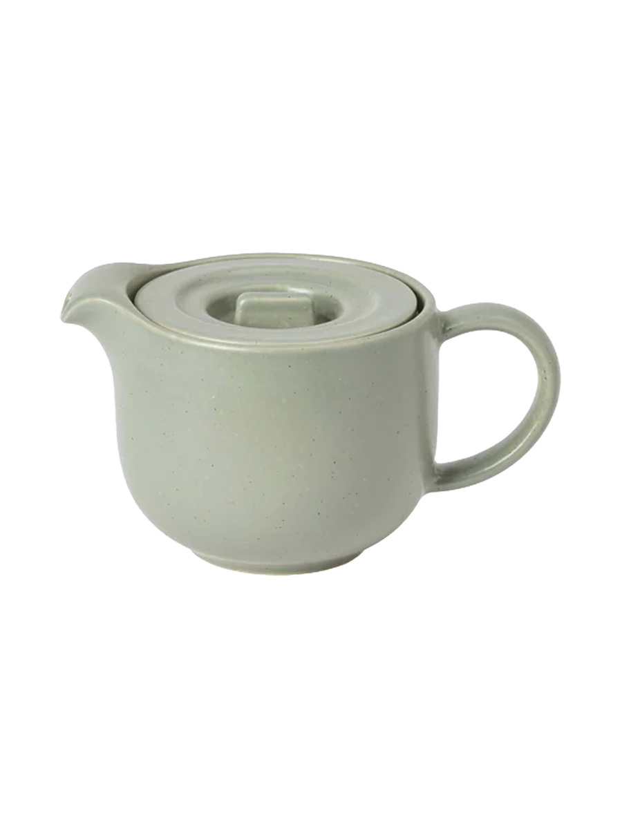 
Handmade "Pacifica" Teapot with Infuser - Artichoke Green