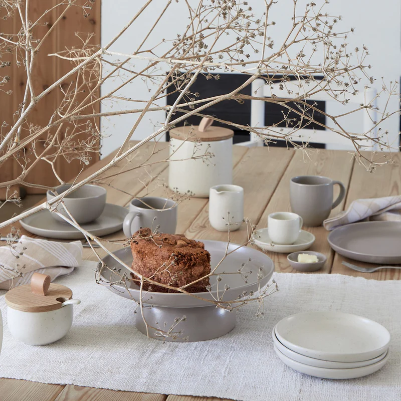 
Handmade Salt Cellar "Pacifica" with Wooden Lid