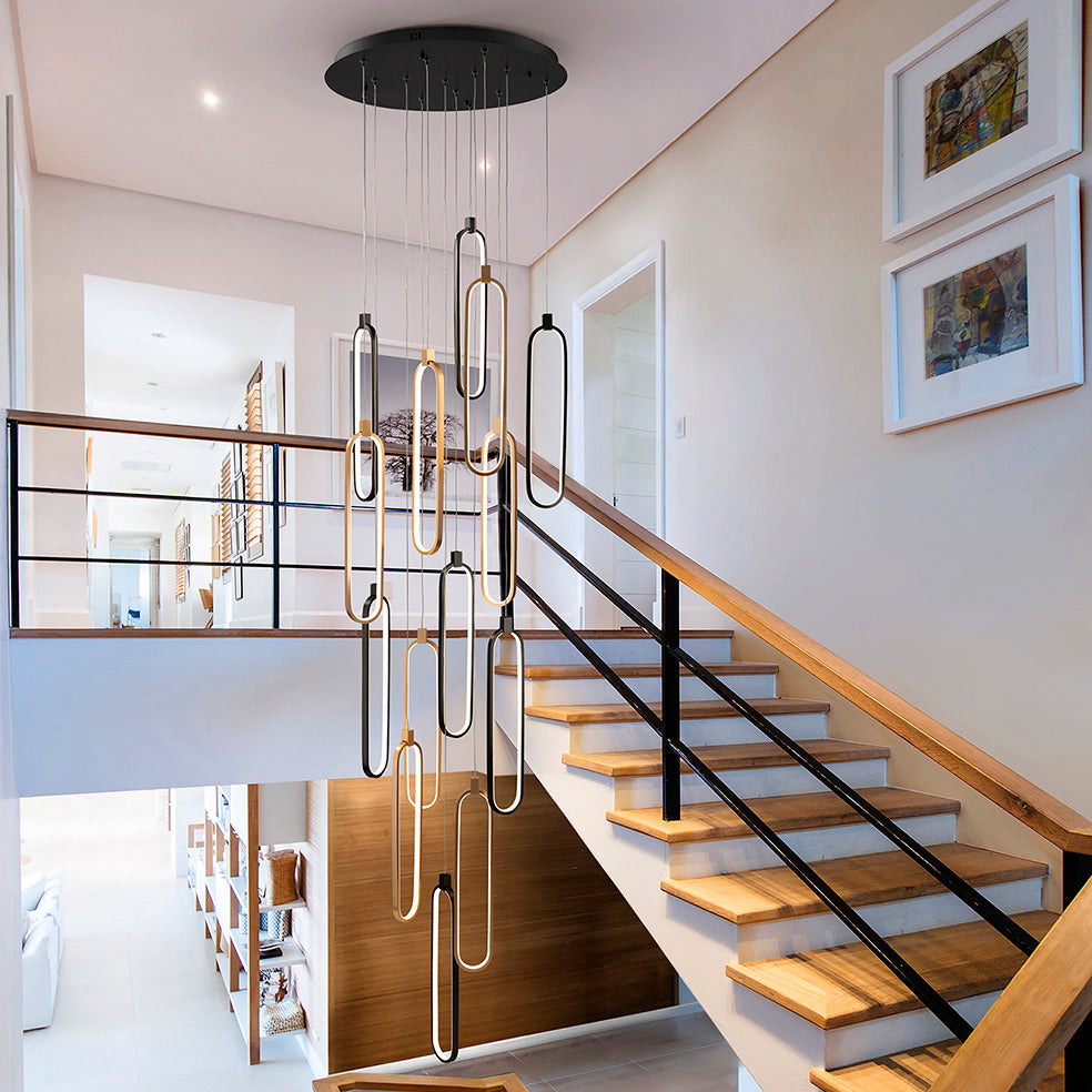 
Dimmbare LED Design Pendellampe „Colette XL“ mit Fernbedienung, 14-flammig